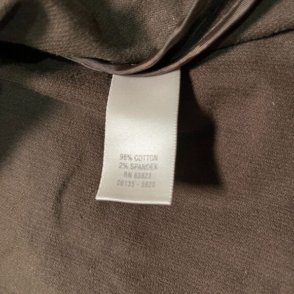 CJ Banks 1X  Jacket Brown Stretch Metal Button Shacket - Picture 7 of 7